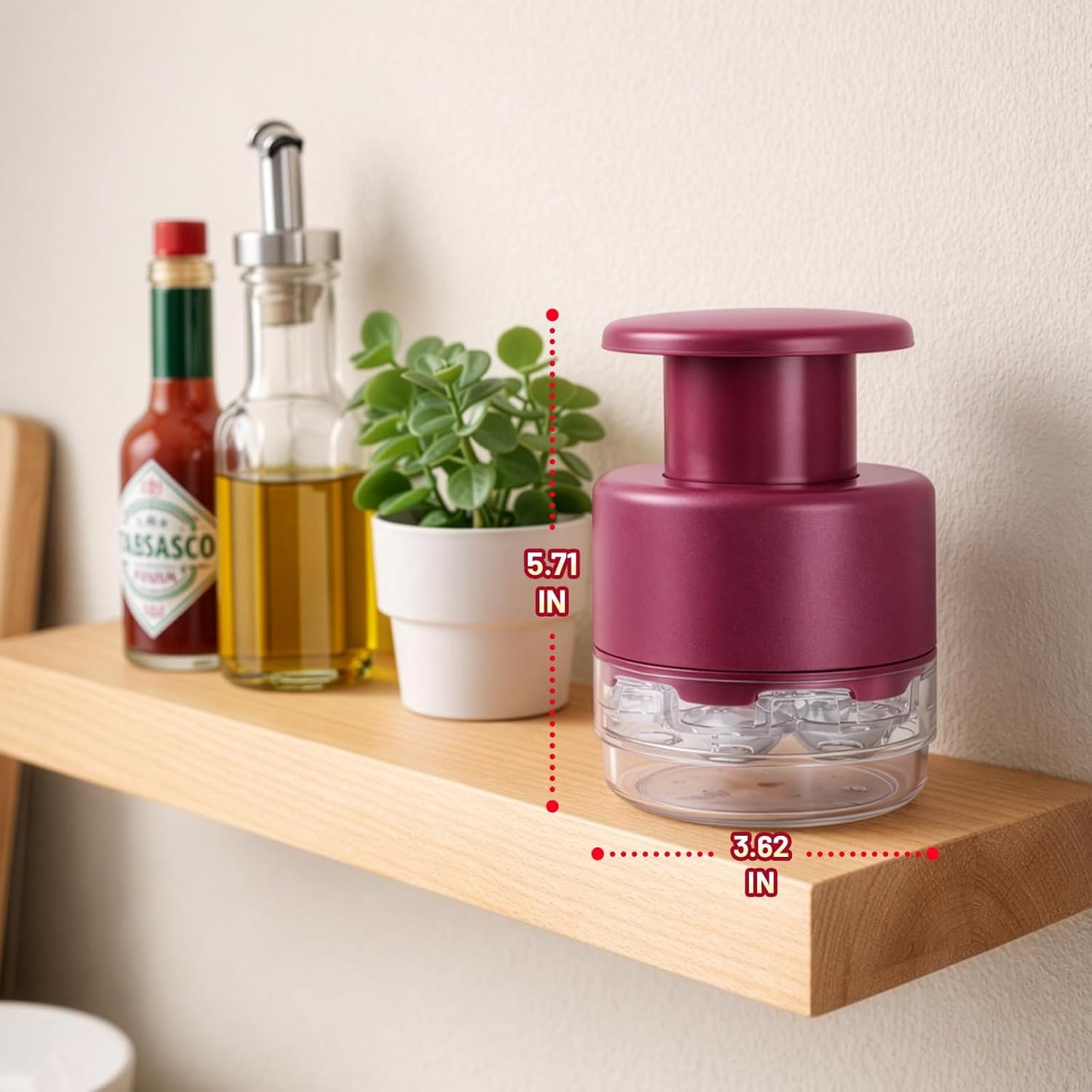 7 Hole Cherry Pitter, Upgraded Stainless Steel with Layer Separation (Fruit & Pit Separate), Anti-Splash Cover, Professional Multi-Cherry Remover for Baking, Kitchen Gadget (Red)