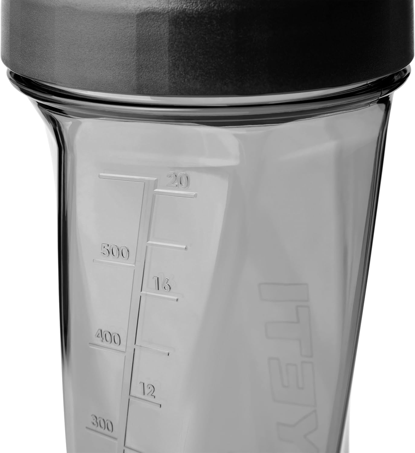 YETI Yonder Helimix Vortex Blender Shaker Bottle Holds up to 20oz | No Blending Ball or Whisk | USA Made | Portable Pre Workout Whey Protein Drink Shaker Cup | Dishwasher Safe, Clear
