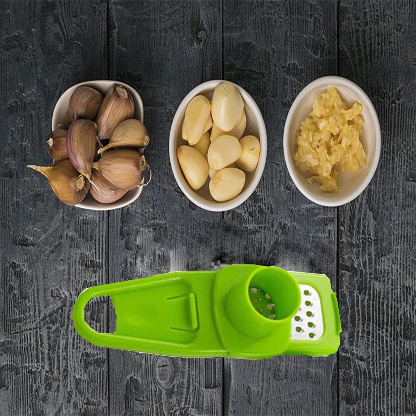 Angel's Peel Lounge Multipurpose Garlic Mincer and Garlic Crusher - Easy Squeeze Clean Garlic Press, Dishwasher Safe Sturdy Tool Compact and Portable Design for Extracts More Paste Per Clove - Pink