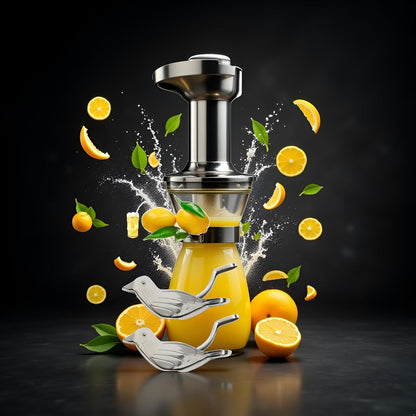 2Pcs Silver Manual Lemon Juicer, Exquisite Bird Stainless Steel Manual Lemon Juicer and Lime Squeezer for Orange Lemon Lime, Applied to Homes and Restaurant Fruit and Vegetable Tools