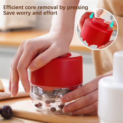 Generic Cherry Pitter Tool Pit Remover, Cherry Pitter Multiple, Cherry Stone Remover for Multiple Cherries, Remove 7 Stones One Time, Multi Cherry Seed Remover Tool (white)
