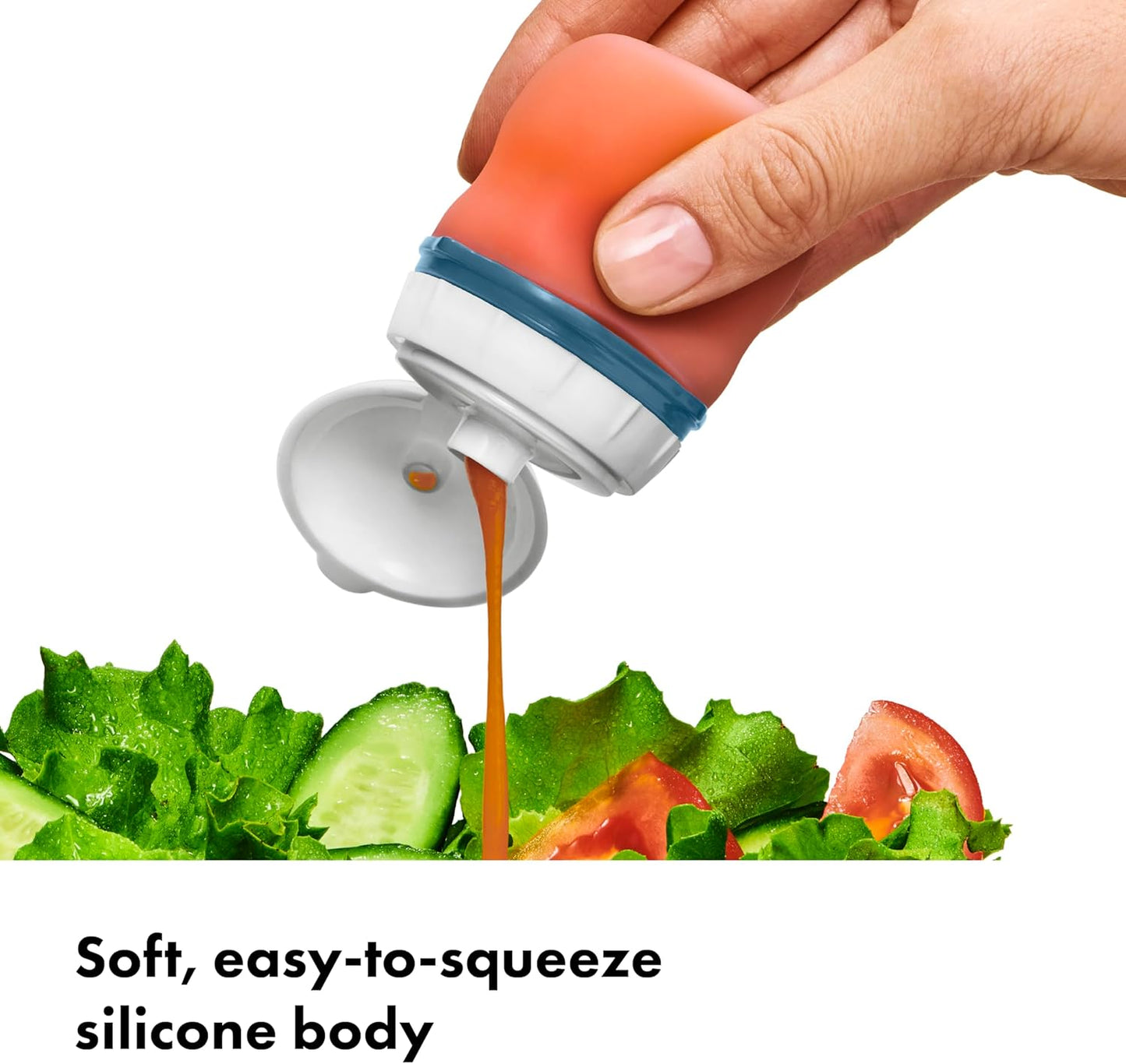 OXO Good Grips Prep and Go Silicone Squeeze Bottle 2 Pack - Ocean Blue