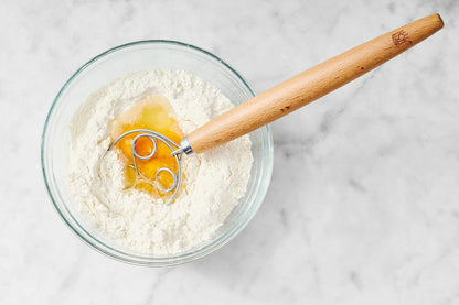 King Arthur Baking Company Baker’s Dough Whisk, Single-Loop, 18/8 Stainless Steel, For Mixing Bread, Sourdough, Pizza, And Cookie Dough