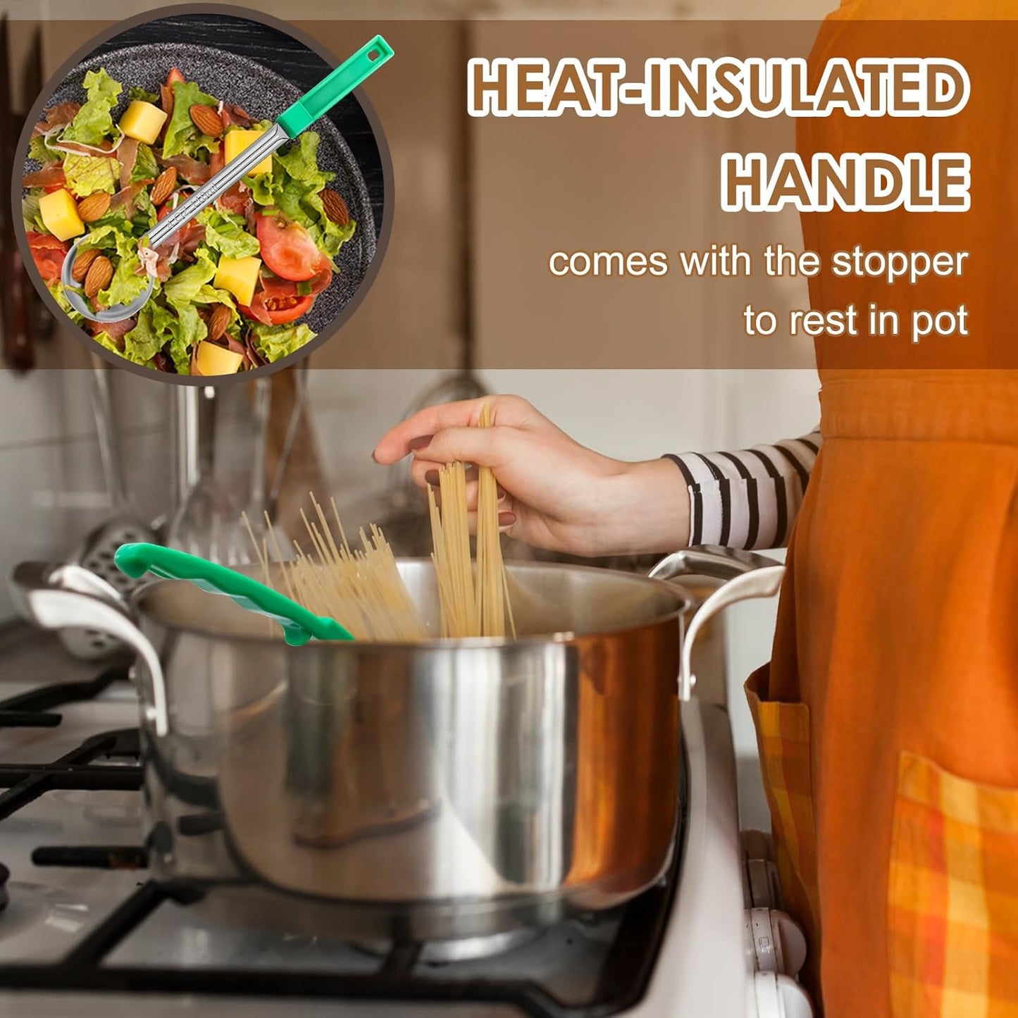 4 Ounce Solid Stainless Steel Portion Control Ladle Spoon - 4Pcs Pizza Sauce Serving Spoons Portion Ladle for Sauces, Perfect for Weight Watchers, Buffets, Parties