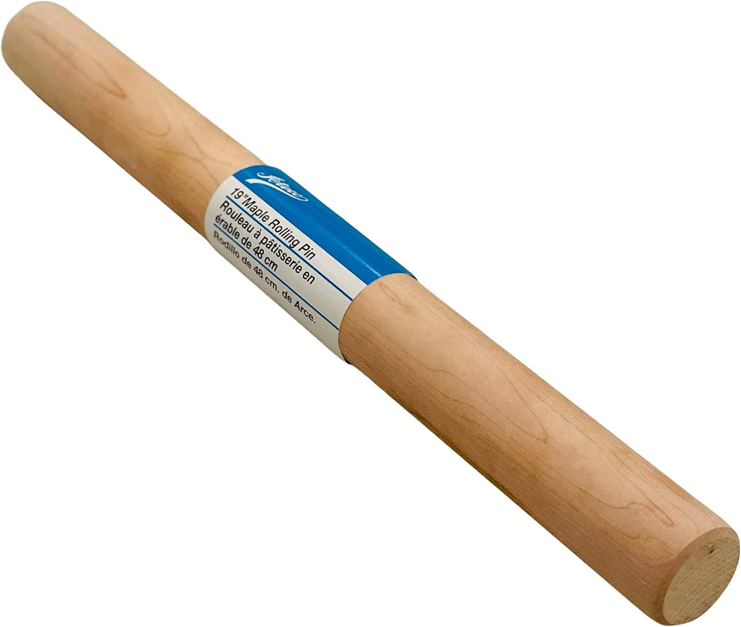 Ateco 20175 French Rolling Pin,20-Inches Long, Made of Solid Maple, Made in Canada