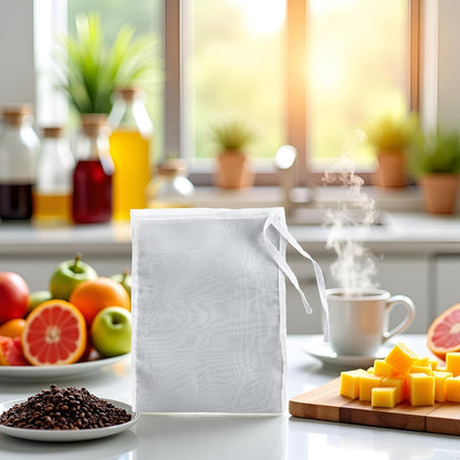 1Pc Nut Milk Cheese Bag Reusable Fine Mesh Cheesecloth Bags For Straining Almond Soy Milk Strainer For Cold Brew Coffee Tea Beer Juice Fine Filter Nylon Mesh Cheese Cloth, Colanders and Food Strainers