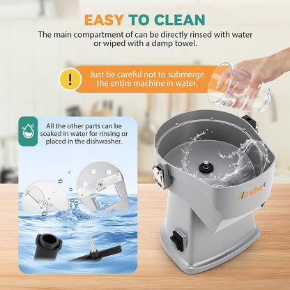 Newhai Upgraded 4 In 1 Electric Vegetable Dicer Slicer Shredder Strip Cutter Commercial Vegetable & Fruit Chopper Multifunctional Automatic Veggie Cutter for Onion Potato Cabbage Lemon, 200W, 110V