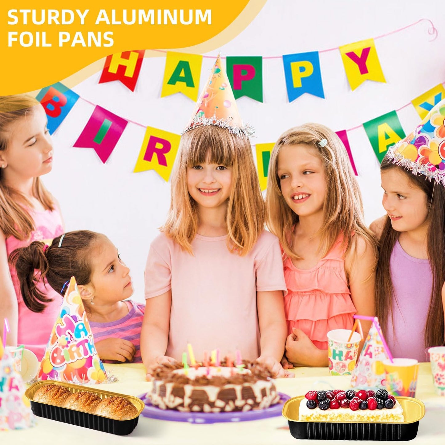 Mini Loaf Pans with Lids and Spoons Sealing Sticker,30 Pcs 6.8oz Cake Pans for Baking Disposable Aluminum Foil Christmas Cake Pan (30 PCS GOLD)