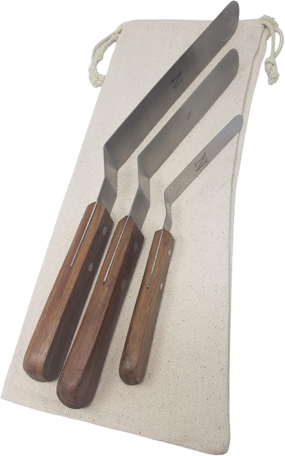 Professional Cake Decorating Tools - Large Stainless Steel 8" Icing Spatula - Offset Baking Icing Spatula with Wood Handle (8 inch)