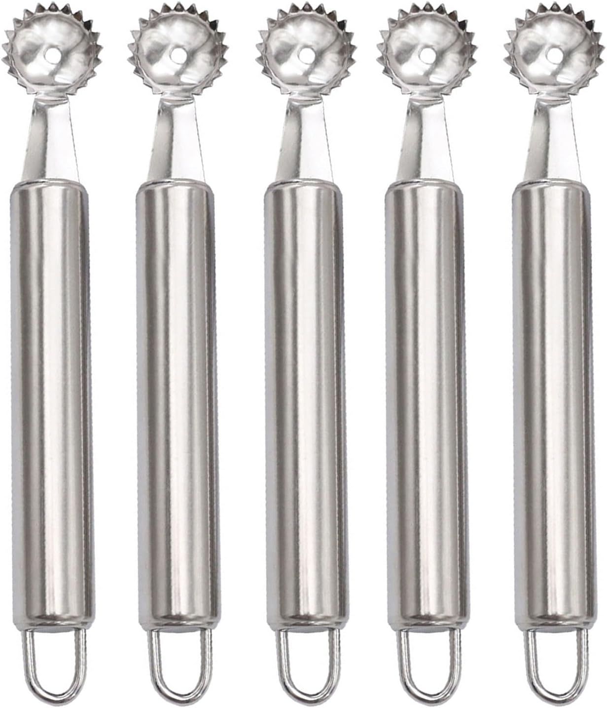 5 Pack Fruit Pullers Tomato Stem Removers Practical Cherry Tomato Corer Tool Stainlesss Steels Strawberry Hullers Kitchen Device