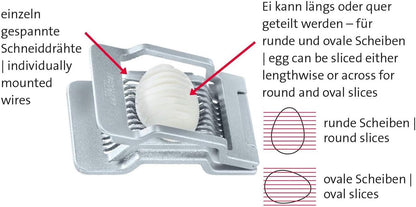 Westmark Egg Slicer Justus, Grey