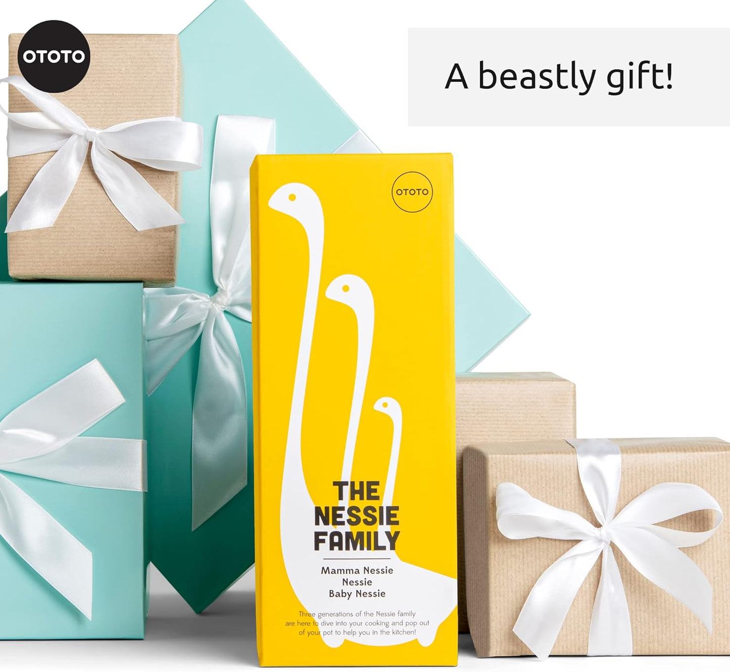 OTOTO The Original Nessie Ladle - Soup Ladle, Cute Gifts, Funny Kitchen Gadgets, Loch Ness design, Cooking Gifts for Mom - Cute and Practical Kitchen Utensils - Unique Gifts for Women