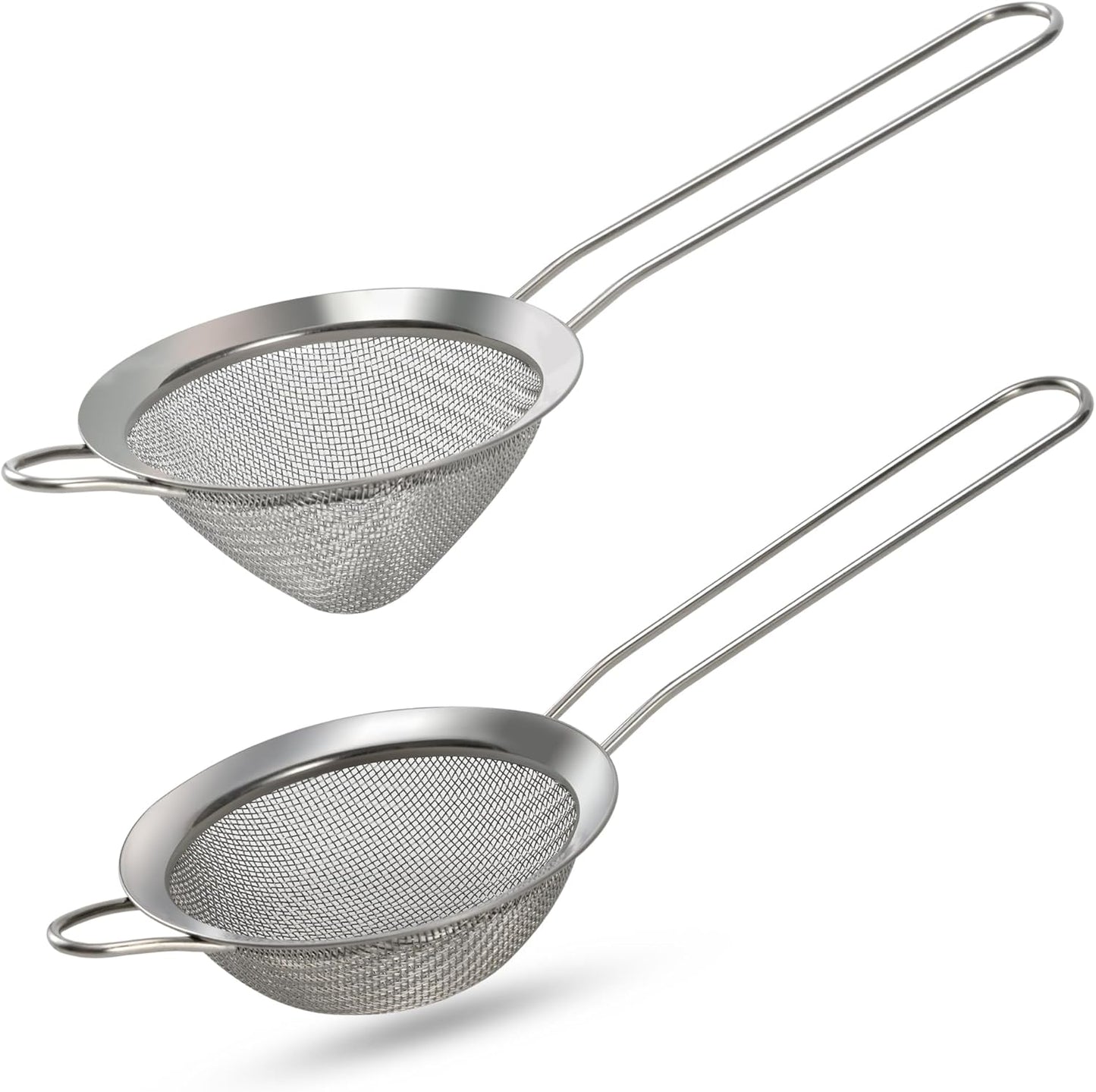 Luckyiren Premium 304 Stainless Steel Fine Mesh Strainer – Multi-Use Colander, Sieve, and Filter for Rice, Juice, Quinoa, Flour, Baking, Cooking, and Meal Prep – Durable, Easy-to-Clean Kitchen Tool
