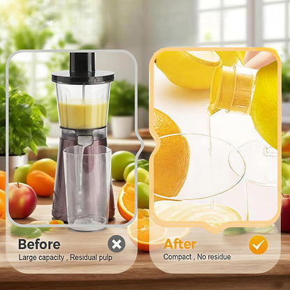 Lemon Squeezer, 2-Pack Screw Top Manual Juicer with Pour Spout - Handheld Citrus Press for Lime, Orange, Easy to Clean & Carry for Kitchen, Cocktails, Drinks, Outdoor