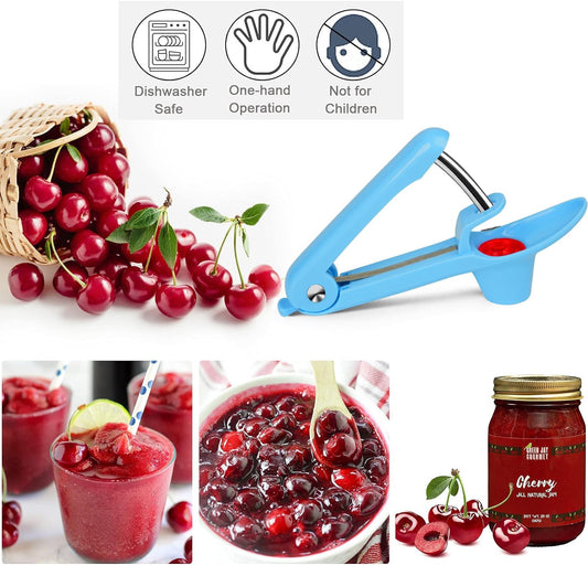 Cherry Pitter Tool Pit Remover, Multiple Cherry Seed Remover, 7 Holes Cherry Stoner Pitter Quick Release, Multiple Cherry Pit Remover Cherries Jam