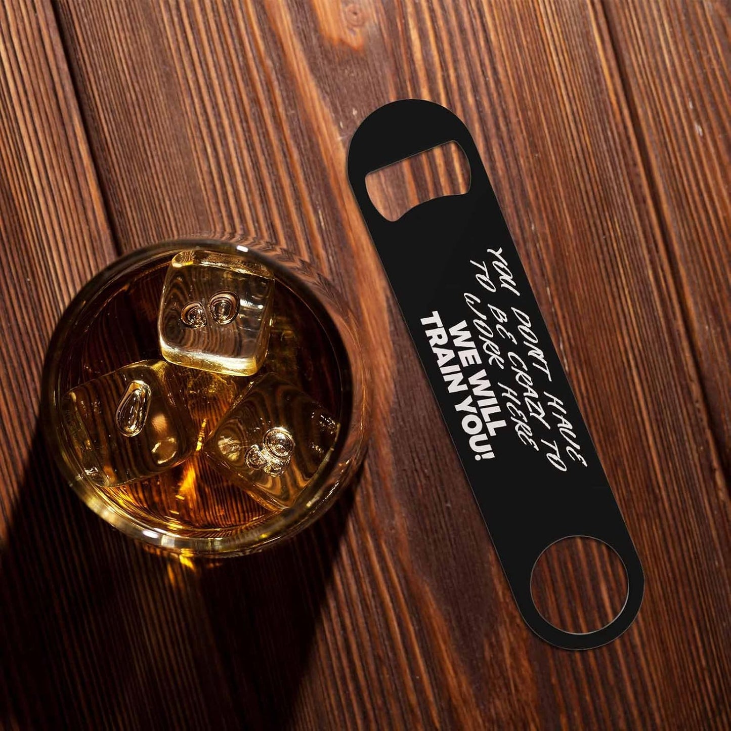 Black White Checkered Stainless Steel Bottle Opener Cool Car Racing Sports Plaid Pattern Geometric Design Flat Beer Bottle Opener Keychain for Home Kitchen Bar Restaurant Party Birthday Gift