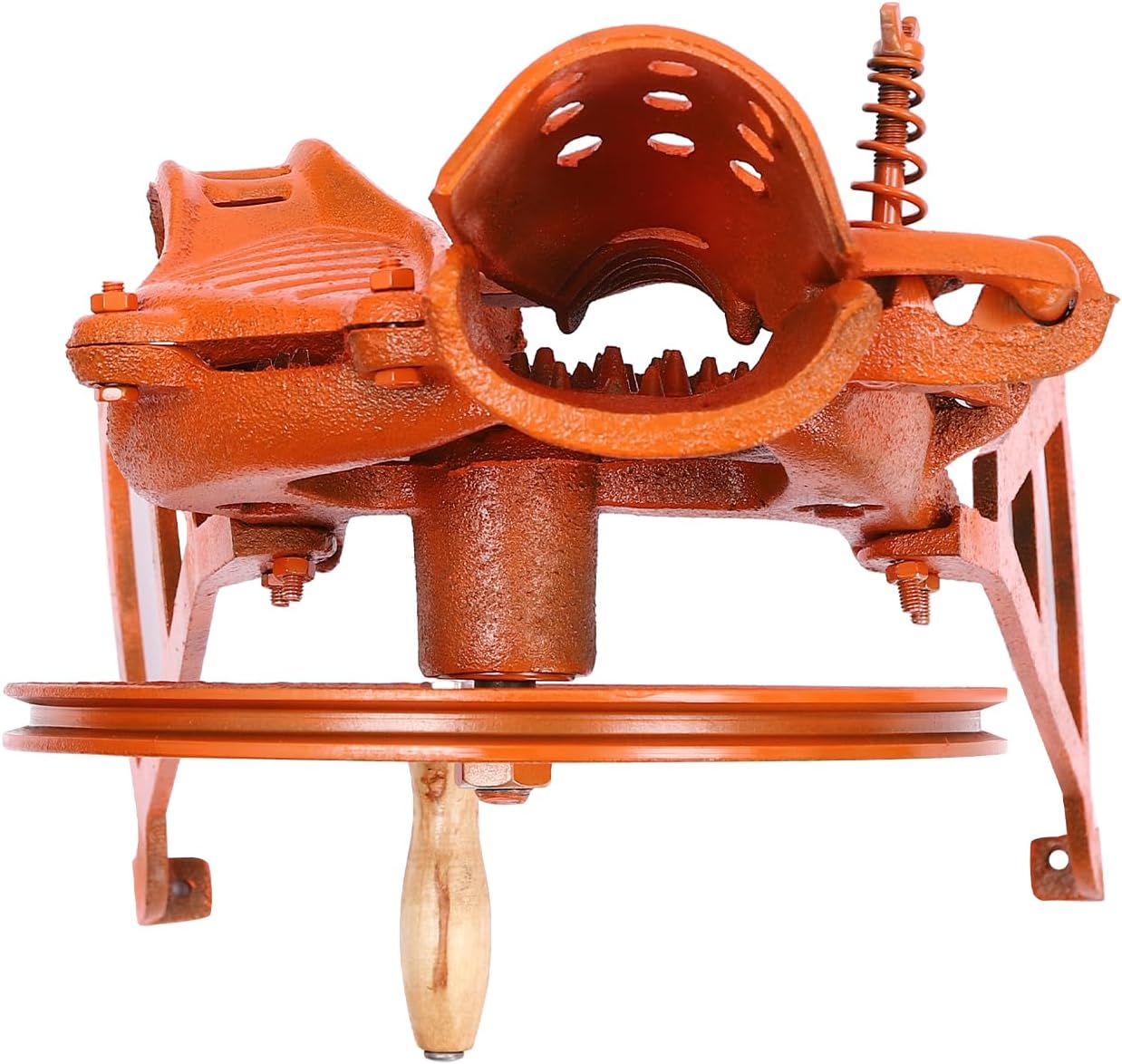Corn Sheller Hand Crank, 2-In-1 Heavy Duty Shelling Machine, Manual Quick Corn Cob Stripper Tool For Small Farm And Household Usage. (Orange)