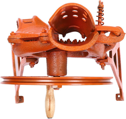 Corn Sheller Hand Crank, 2-In-1 Heavy Duty Shelling Machine, Manual Quick Corn Cob Stripper Tool For Small Farm And Household Usage. (Orange)