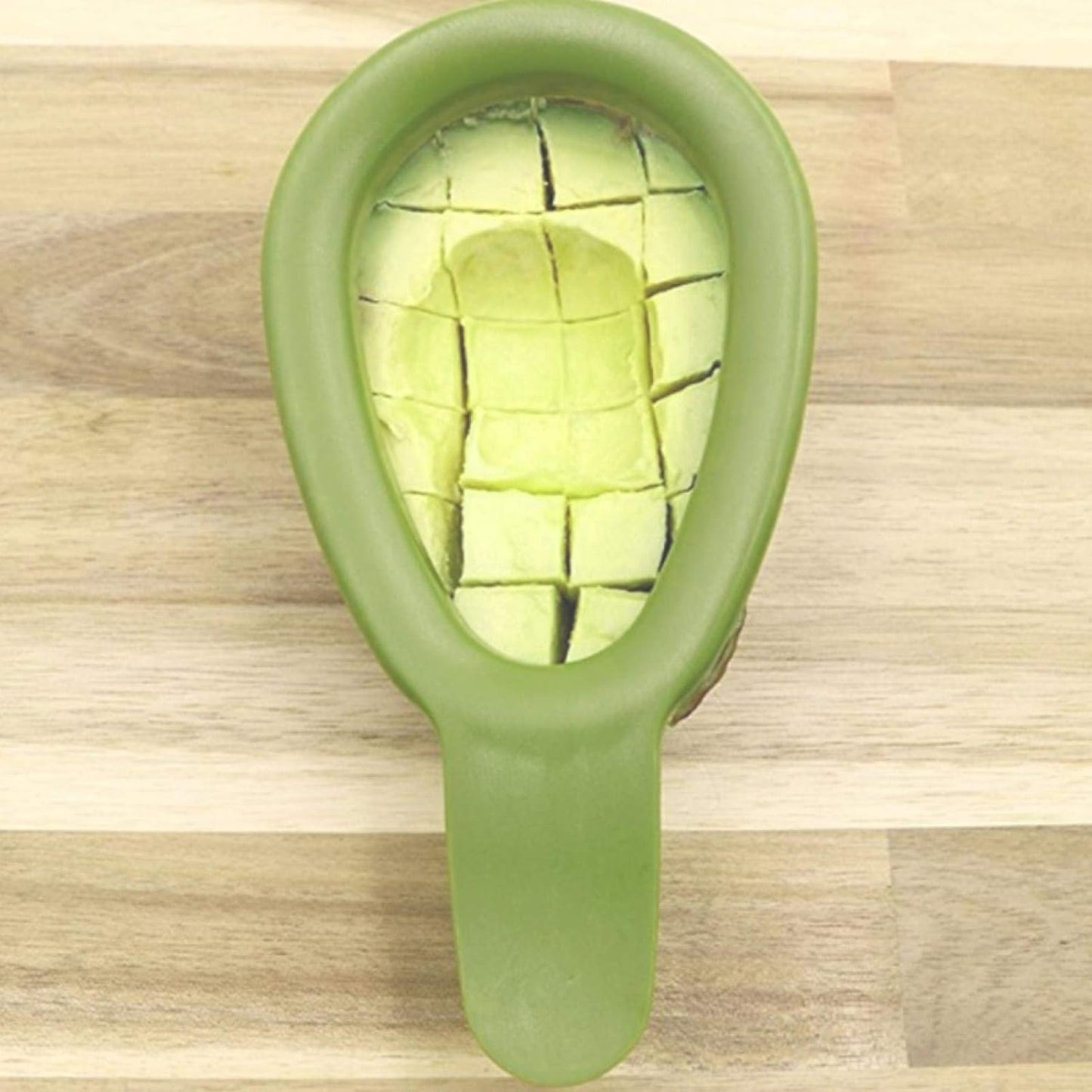 Avocado Cuber Tool, Stainless Steel Avocado Slicer Cutter Salad Tools Kitchen Gadget with Ergonomic Handle for Salads, Guacamole or Smoothie, 6.3x3.2in