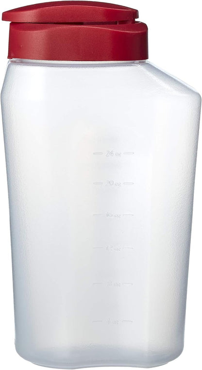 GoodCook 1 Quart Bottle – BPA Free Mixing Pitcher with Lid, Snap Lock Easy Pour Lid, Drink Containers for Fridge, Liquid Storage Container, Jugs for Drinks, Plastic Bottles with Lids