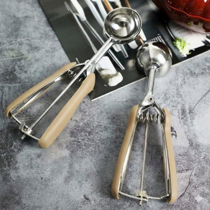 Ice Cream Scoop, 18/8 Stainless Steel Cookie Scoop, Cookie Scoops for Baking, 2 Tbsp/ 30 ml/ 1 oz Cookie Dough Scoop, Ice Cream Scooper with Trigger Release, Cookie Scooper for Baking