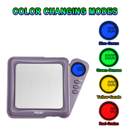 American Weigh Scales Blade Series Digital Pocket Gram Scale 1000g x 0.1g | Precision Mini Scale 0.1g Accuracy, Pocket Scale for Kitchen, Gold, Gems & Coin Scale, Smart Digital & Compact Scale