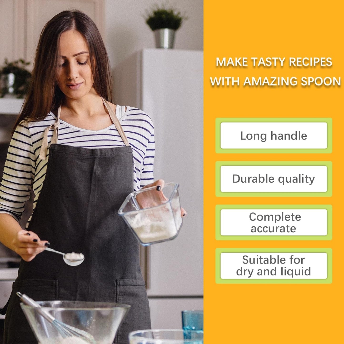 LEIFENY 2PCS 1 Tsp(1/3tbsp, 1/6oz, 5ml) Single Measuring Spoon, Stainless Steel Individual Measure Scoop Only