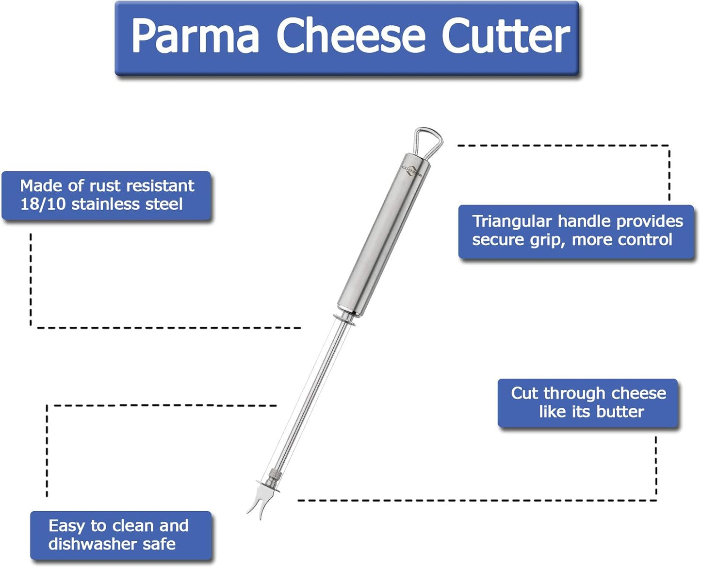 Küchenprofi K1210142800 Parma Stainless Steel Y-Peeler, 7.5 Inch