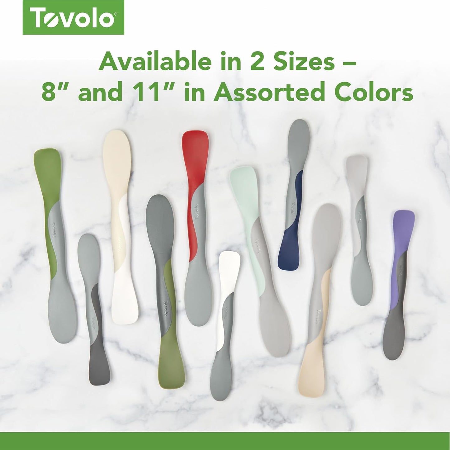 Tovolo Tool for Kitchen Meal Prep to Scoop Spread Slice and Scrape,White/Gray
