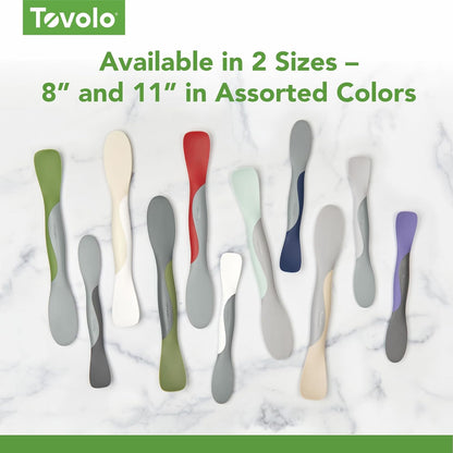 Tovolo Tool for Kitchen Meal Prep to Scoop Spread Slice and Scrape,White/Gray