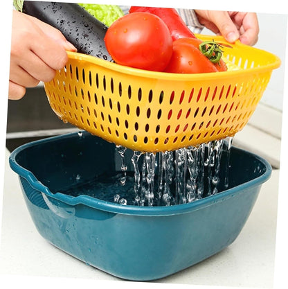 Premium PP Material Square Draining Basket: Lightweight, Durable, and Versatile for Home Use