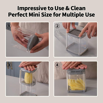 French Fry Cutter, Solucky Potato Onion Cutter, Professional Homestyle Vegetable Chopper Dicer, Great for Potatoes Carrots Cucumbers Zucchini Peppers 3/8 inch Blade(Only 1 Blade)