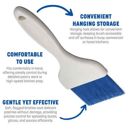Carlisle FoodService Products 4039214 Galaxy Pastry Brush, 3", Blue