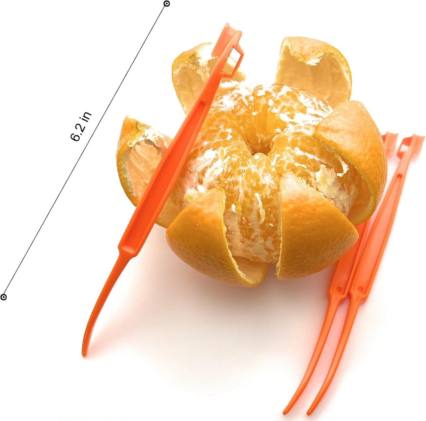 Orange Peeler Tool, 7 Pack, Citrus Peeler for Orange Peeling Orange Opener Slicer Cutter, Safty Plastic, Easy to Grip, Use and Clean, Kitchen Gadgets Vegetable Slicer Kiwi Tool