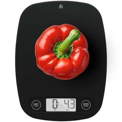 Greater Goods Food Scale – Digital Kitchen Scale, 1g Precision, Easy-Tare & Quick Conversion, Slim Compact Design, Durable & Portable | Ideal for Cooking, Baking & Meal Prep