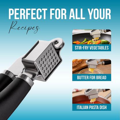 Creative Kitchen Garlic Press, Manual Kitchen Tool, 22.5 cm