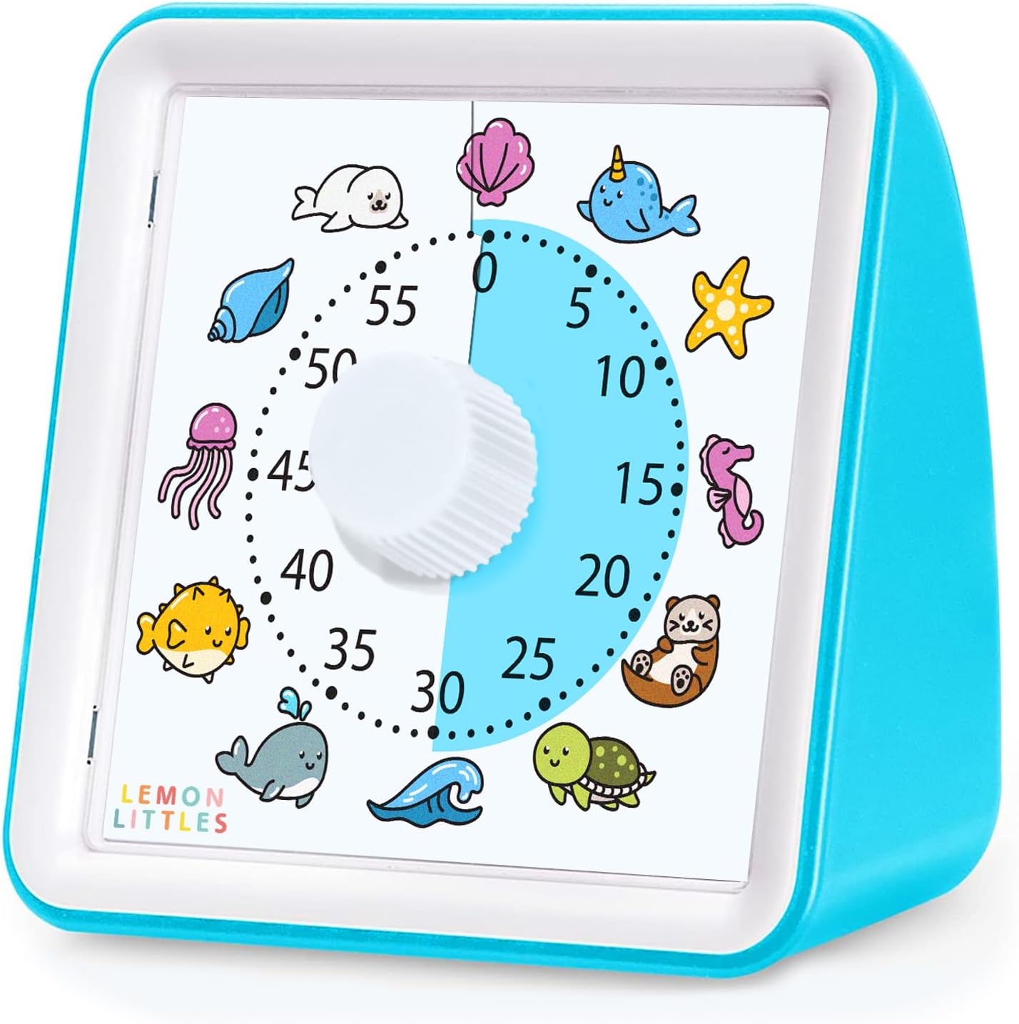 Visual Timer for Kids, Toddler, Autism, ADHD & Preschool Classroom - Animal Silent Countdown Timers - 60 Minute Productivity & Time Management Clock (Dinosaur)