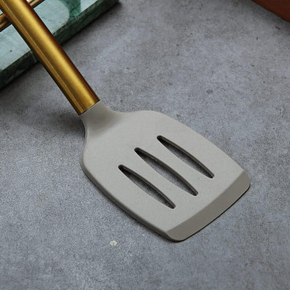 Gold Basting Brush, Berglander Non-stick Silicone Kitchen Brush For Cooking With Titanium Gold Plating Handle, Barbeque Brush, Pastry Brush, BBQ Brush, Dishwasher Safe, Easy to Clean