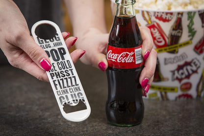 Tablecraft Stainless Steel Coca-Cola Bottle Opener Fridge Magnet, Red