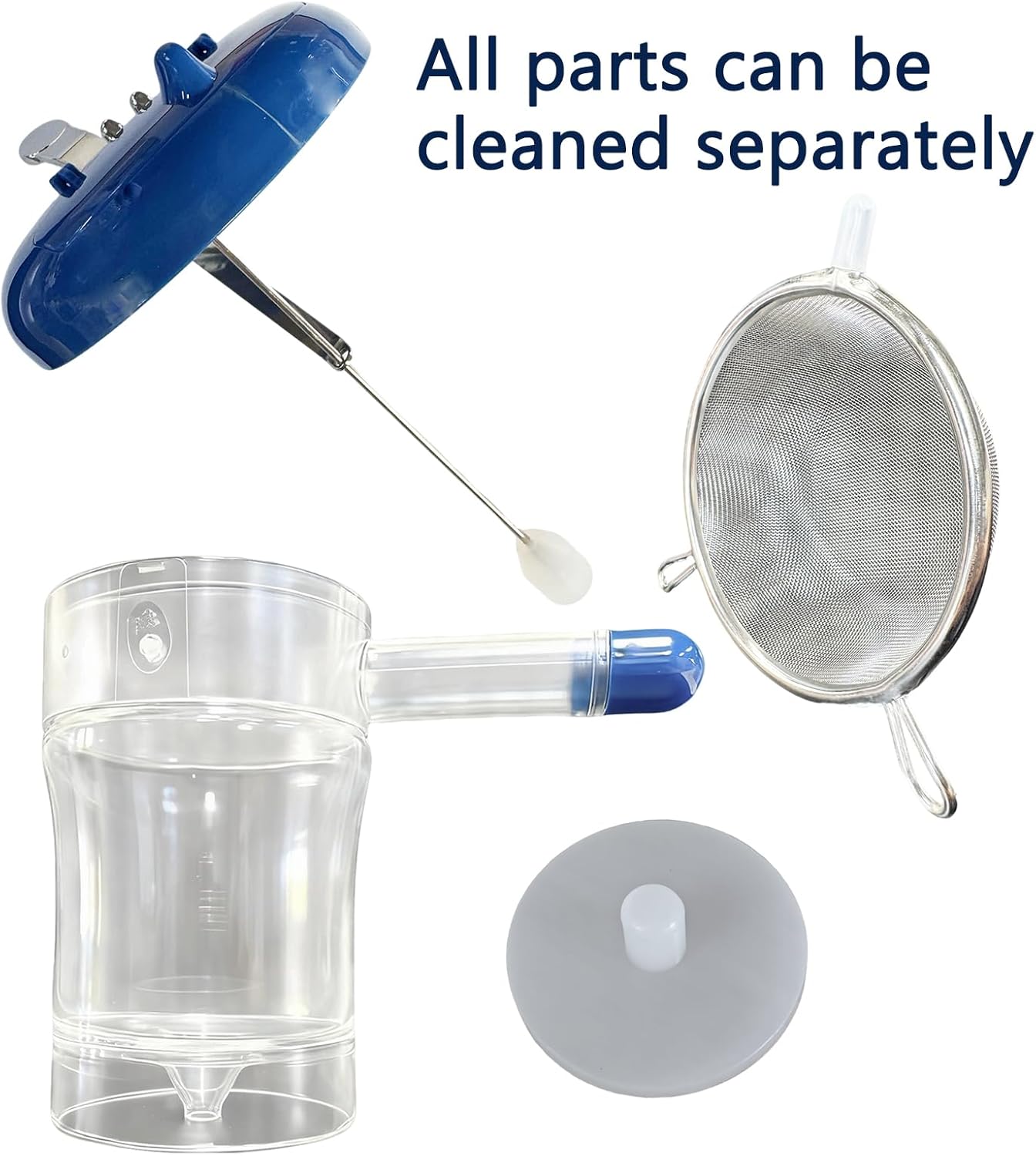 Glass Fat Separator, 4-Cup Gravy Separator with 304 Stainless Steel Strainer, Heat-resistant Glass Grease Separator with Bottom Release