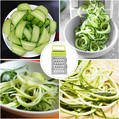 Ipetboom Mini Cheese Grater Box, 6Pcs Stainless Steel Kitchen Tool with Non-Slip Handle for Garlic Ginger Vegetable Grating and Slicing, 2.63X1.45X1.06 Inch