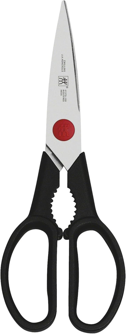 ZWILLING Twin 7.9-inch Kitchen Shears, Heavy Duty Multi-Purpose Scissors with Forged Stainless Steel Blades, Built-In Bottle Opener & Soft Grip – Dishwasher Safe for Meat, Poultry, Herbs & BBQ