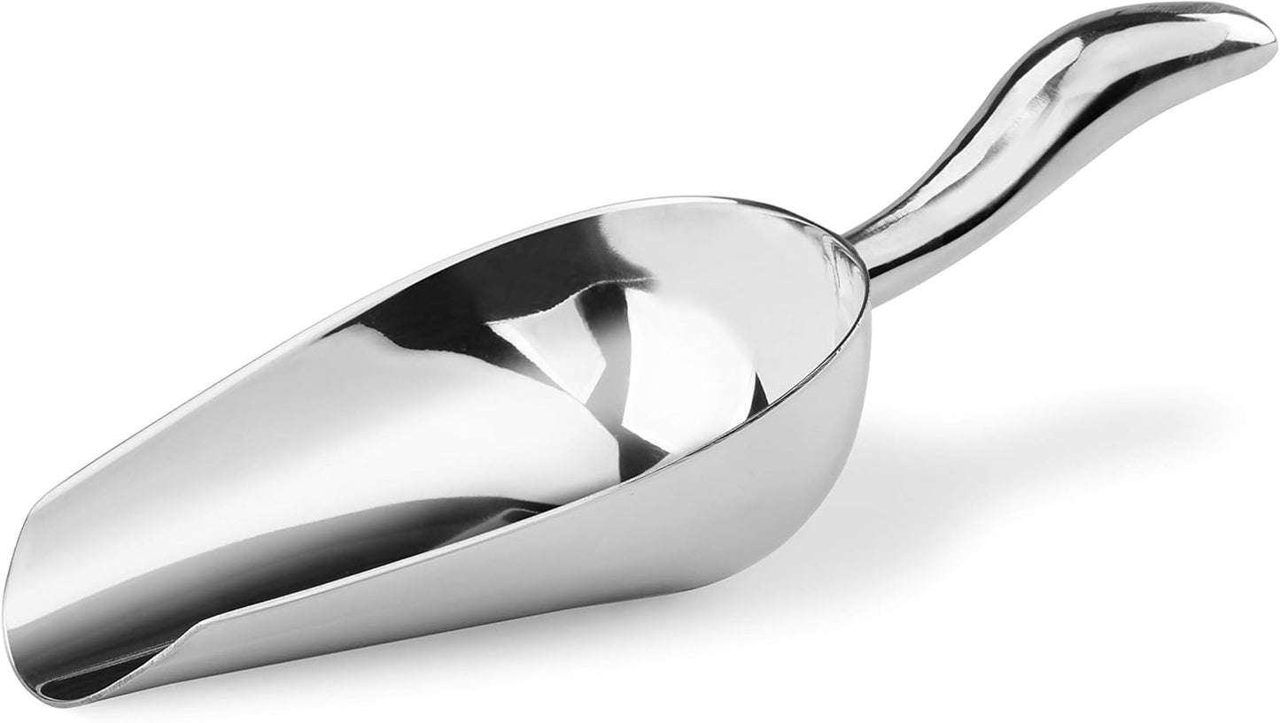New Star Foodservice 1028508 Stainless Steel Bar Ice Flour Utility Scoop, 6-Ounce