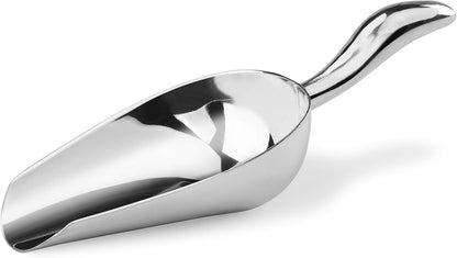 New Star Foodservice 1028508 Stainless Steel Bar Ice Flour Utility Scoop, 6-Ounce