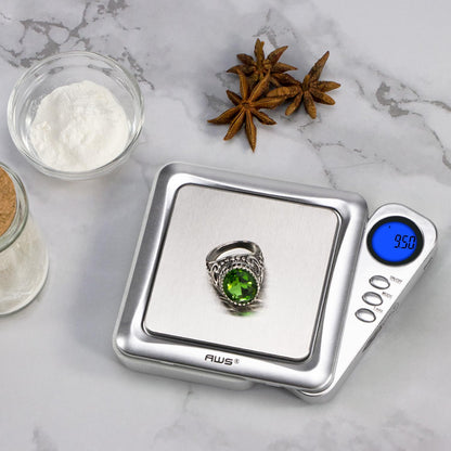 American Weigh Scales Blade Series Digital Pocket Gram Scale 1000g x 0.1g | Precision Mini Scale 0.1g Accuracy, Pocket Scale for Kitchen, Gold, Gems & Coin Scale, Smart Digital & Compact Scale