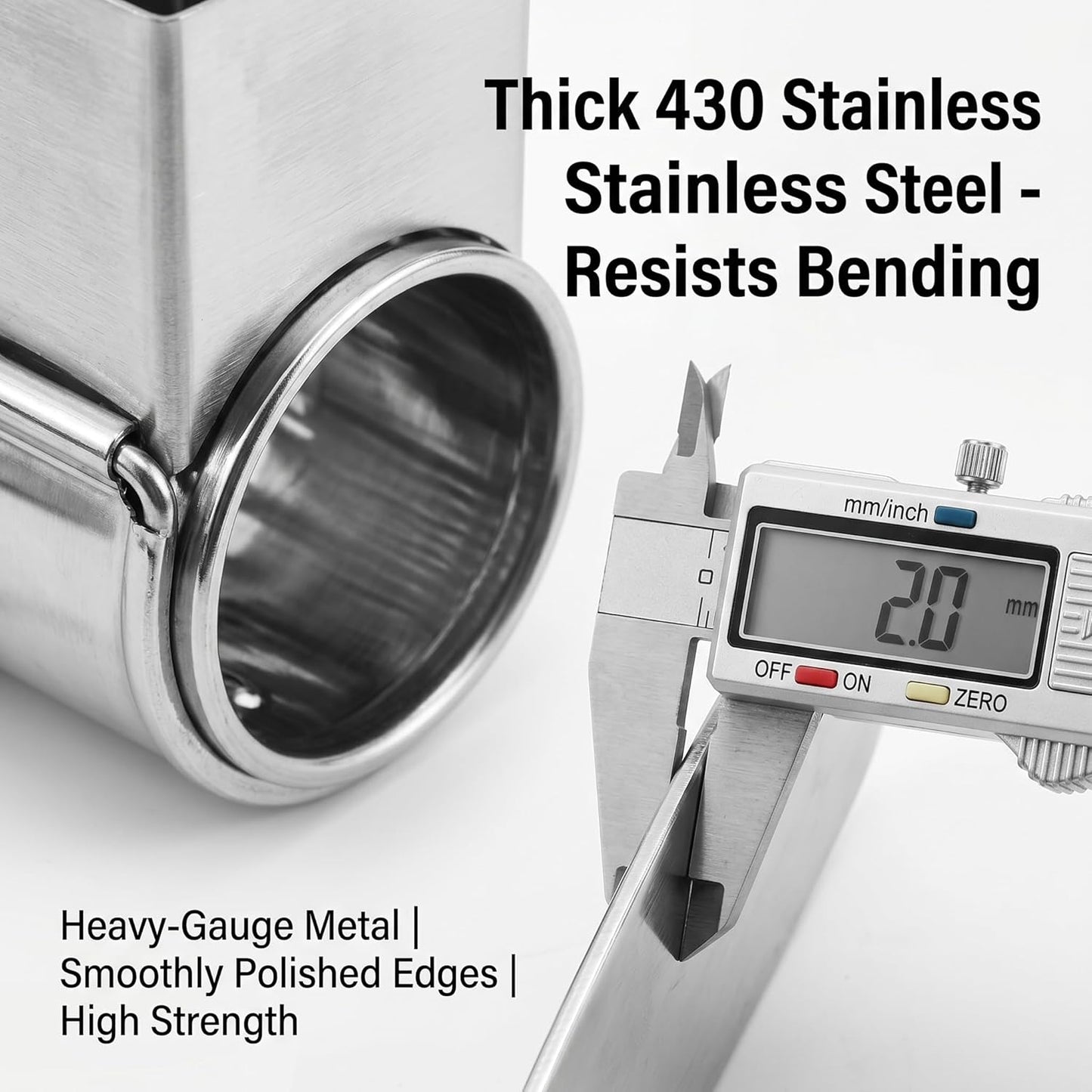 Generic Handheld Rotary Cheese Grater, 430 Steel Manual Shredder For Parmesan, Cheddar, Nuts & Root Veggies
