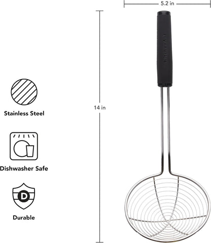KitchenAid KE010OHOBA Classic Stainless Steel Asian Strainer