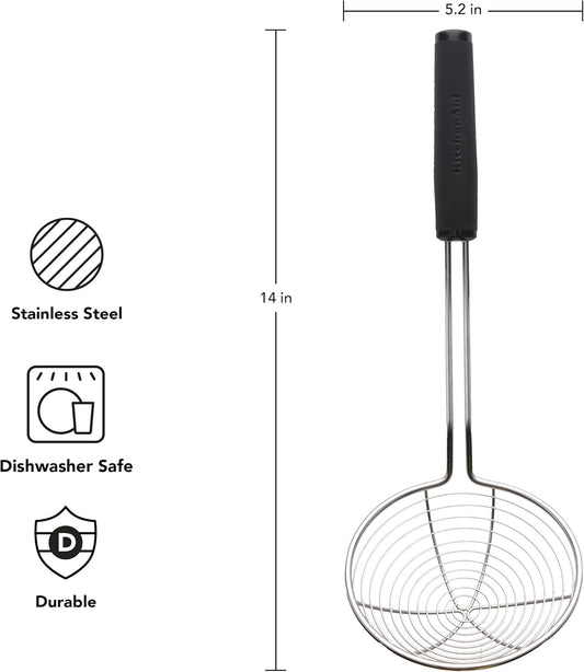 KitchenAid KE010OHOBA Classic Stainless Steel Asian Strainer