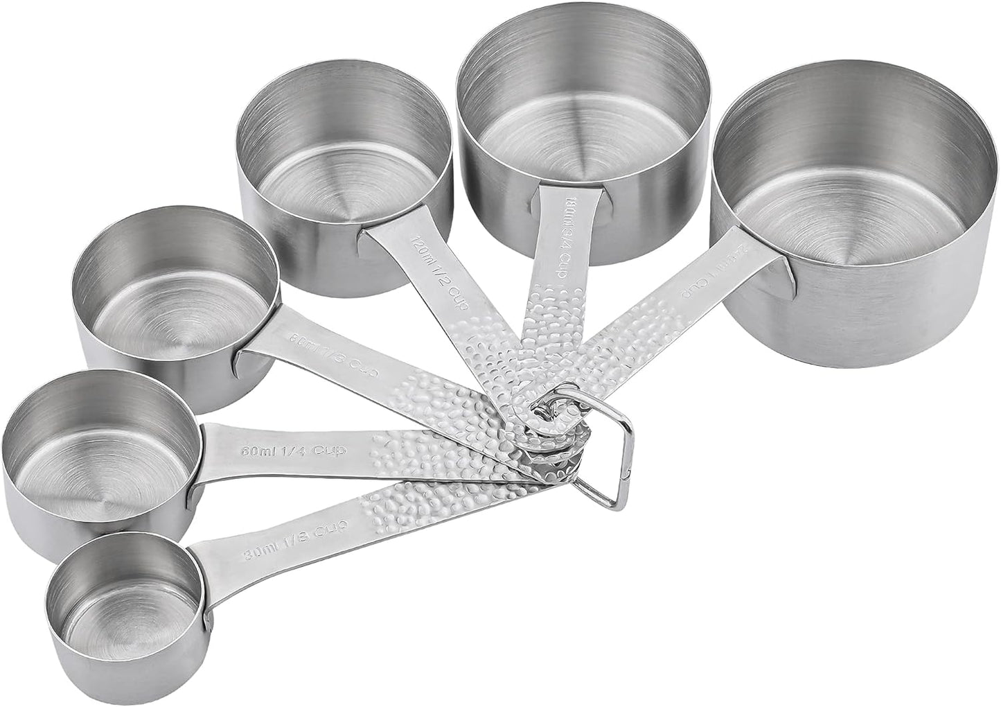 Smithcraft Measuring Spoons Set 7, Copper Plated Measuring Spoons Set for Baking & Kitchen, Metric &US Stainless Steel Measure Tools with Leveler for Dry & Liquid