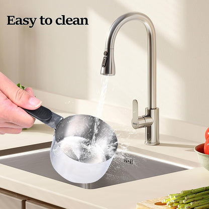 DOTINGHUX 1/3 Cup Magnetic Grips Stainless Steel Measuring Cup -1PCS